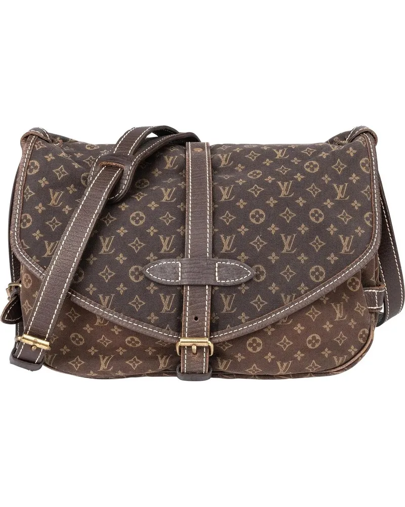 Louis Vuitton Crossbody Bags  Mini Lin Monogram Saumur 30 Crossbod braun Braun