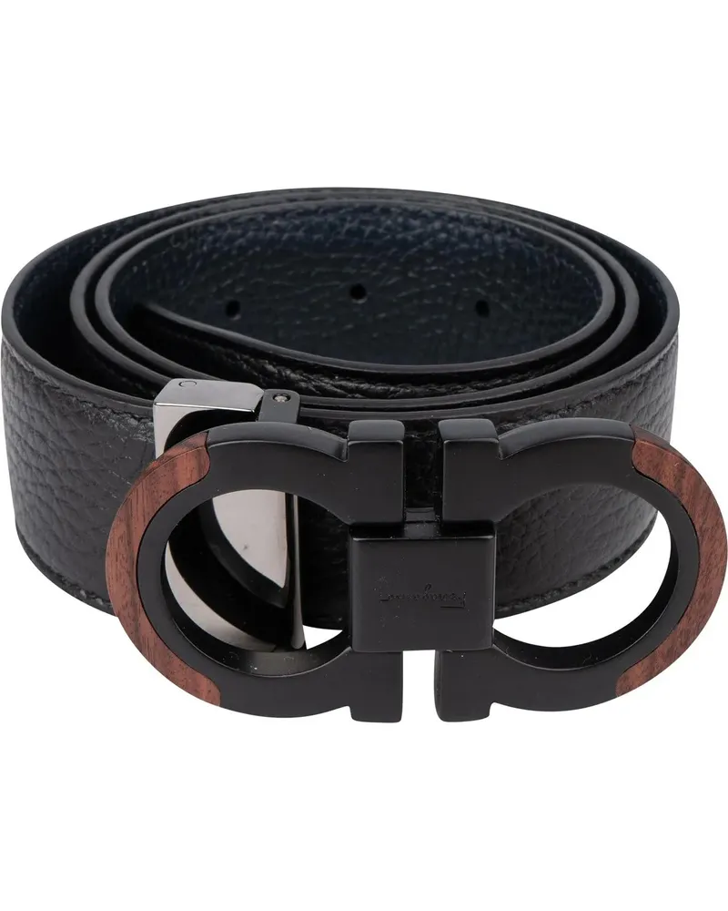 Ferragamo Gürtel Ferragamo Reversible Wood Belt bunt Bunt