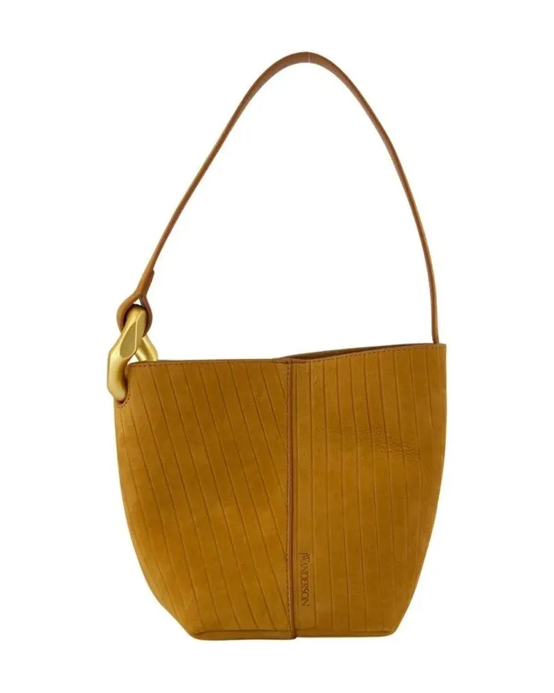 J.W.Anderson Hobo Bags Corner Small Shoulder Bag - Leather - Brown braun Braun