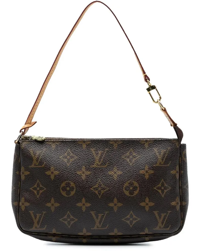 Louis Vuitton Hobo Bags Monogram Pochette Accessoires braun Braun