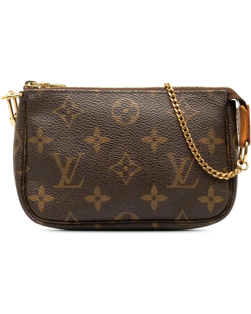 Louis Vuitton Crossbody Bags Monogram Mini Pochette Accessoires braun Braun