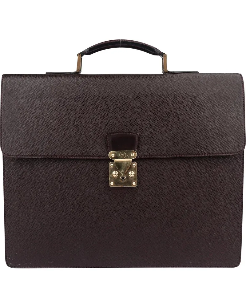 Louis Vuitton Crossbody Bags  Taiga Leather Serviette Kourad Busin bunt Bunt