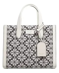 Kate Spade Tote Spade Flower Jacquard Manhattan Small Tote Grau