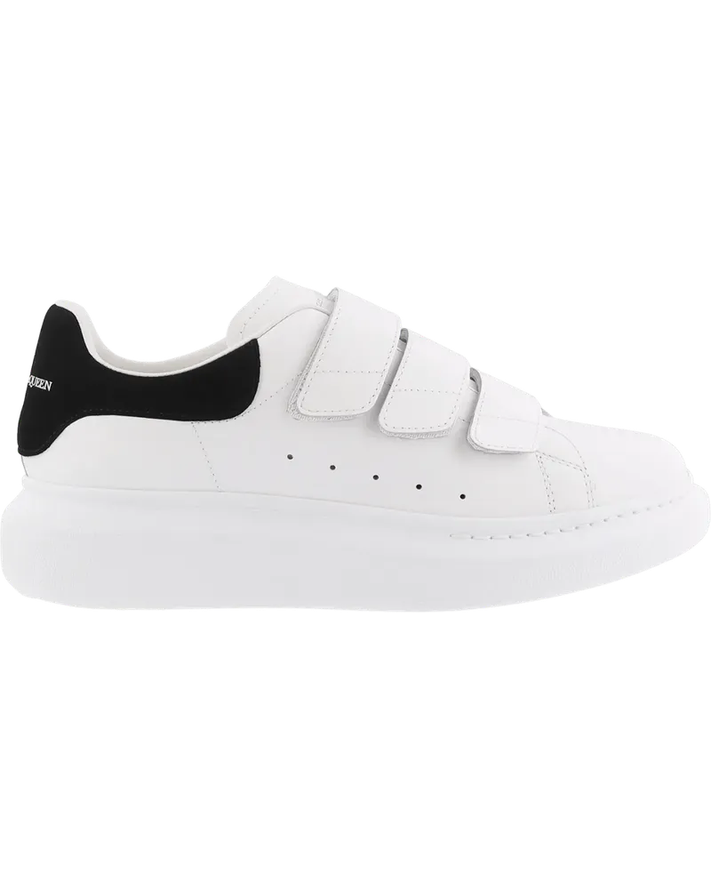 Alexander McQueen Low-Top Sneaker Dames Oversized Sneaker wit/zwart weiß Weiß