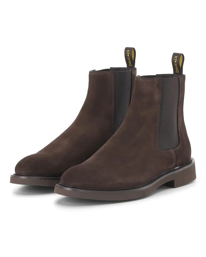 Doucal´s Low-Top Sneaker Boots aus Veloursleder braun Braun