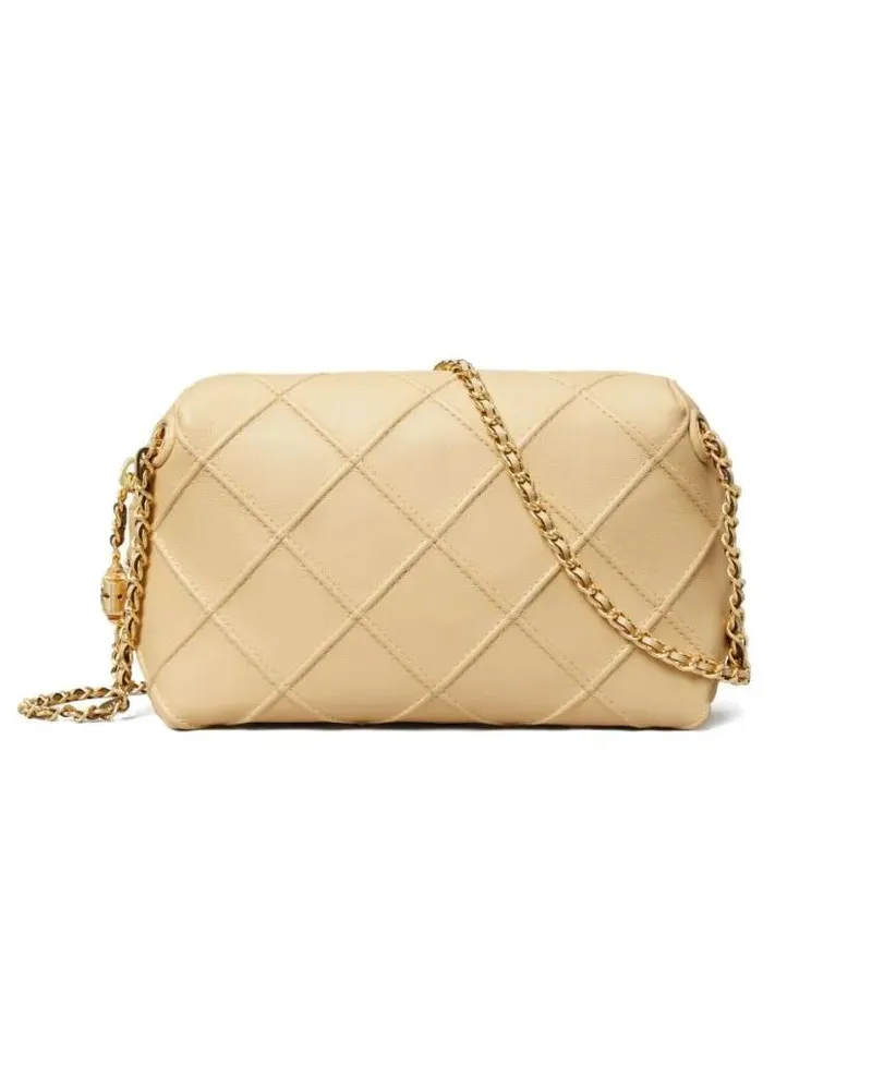 Tory Burch Hobo Bags Sesame Beige Diamond Quilted Shoulder Bag With Gol beige Beige