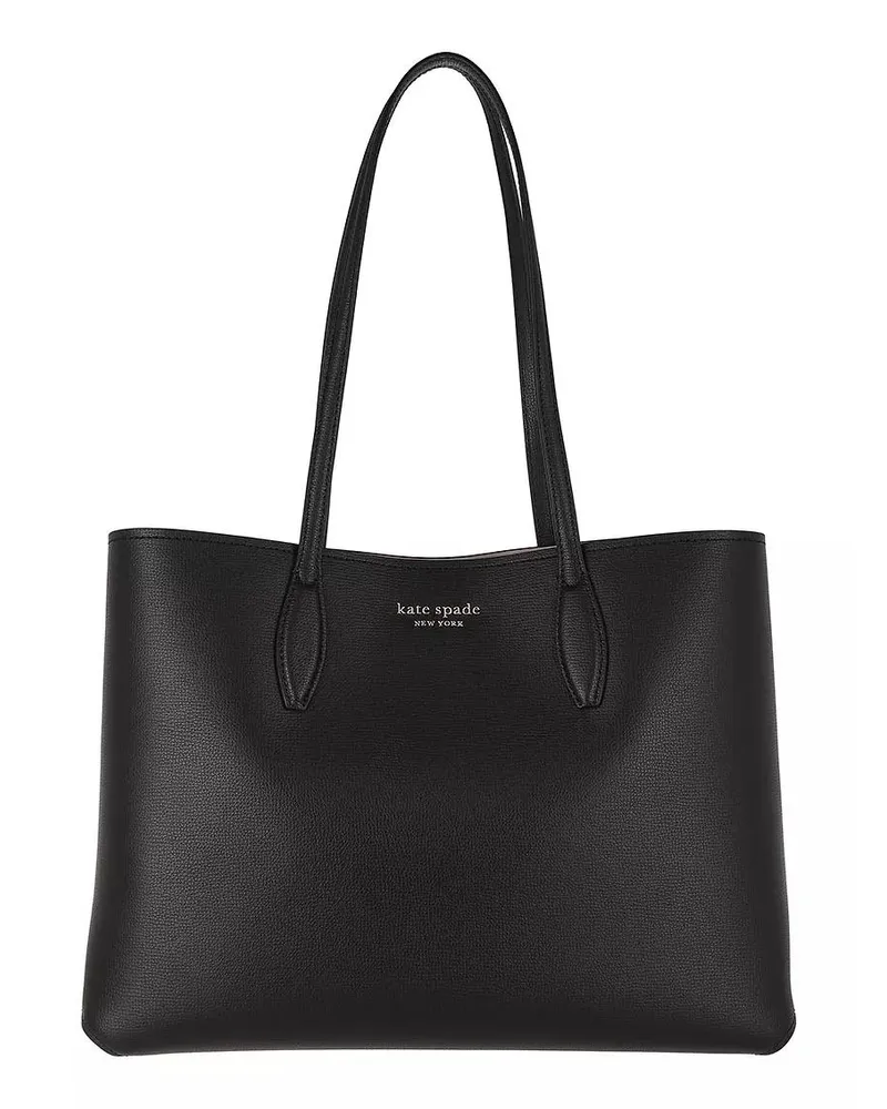 Kate Spade Tote All Day Crossgrain Leather Large Tote Schwarz