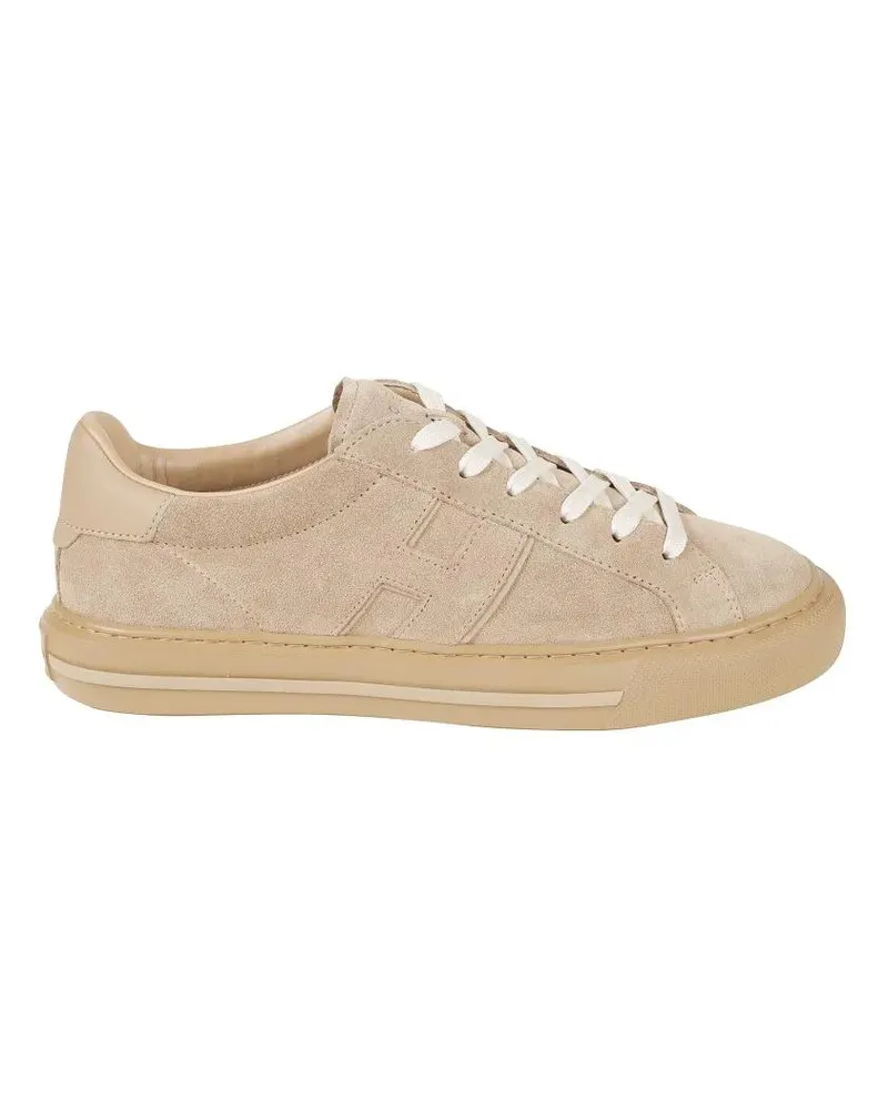 Hogan Low-Top Sneaker Low-Top Suede Sneakers With Textured Sole beige Beige