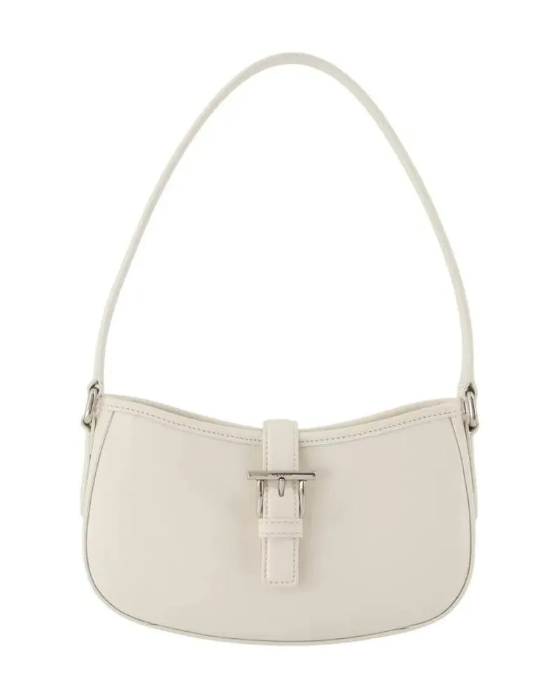 Alexander McQueen Hobo Bags Mini Shoulder Bag T Bar - Leather - Ivory grau Grau