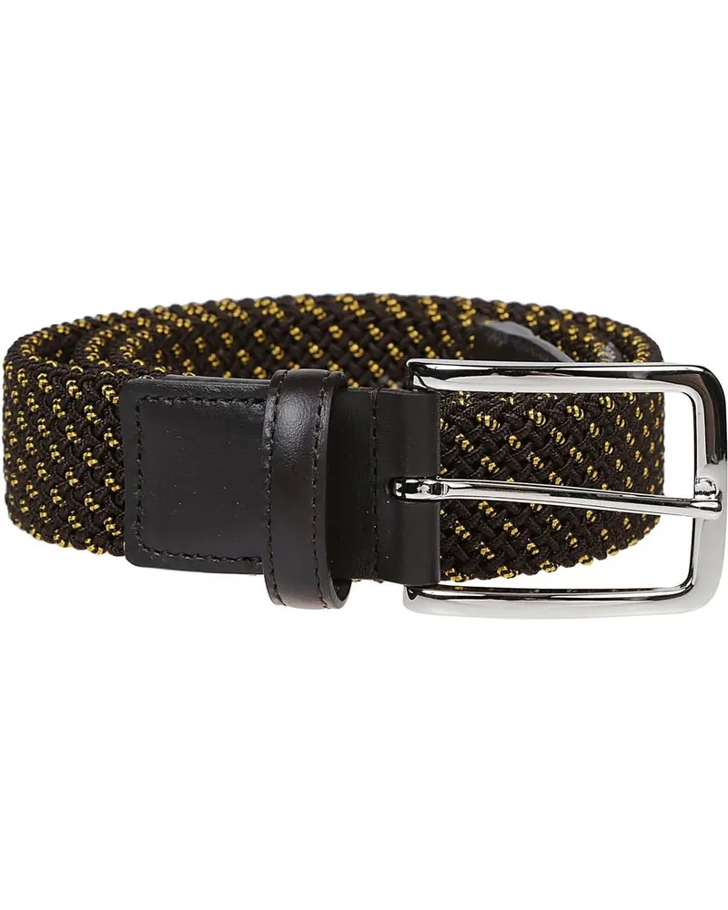 Hogan Gürtel Elastic Tape Belt Brown braun Braun