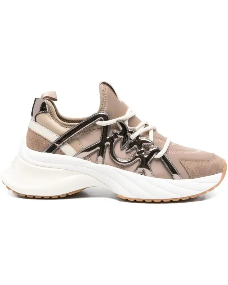 Pinko Low-Top Sneaker Beige Sneakers With Details And Sole weiß Weiß
