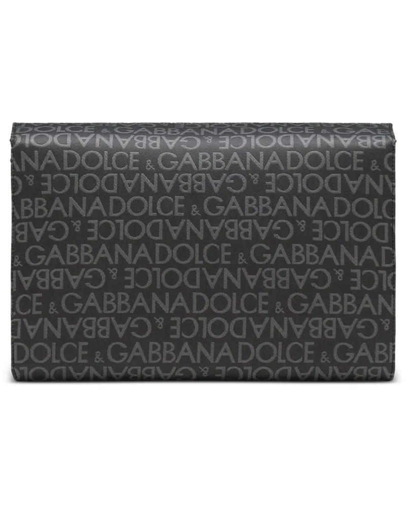 Dolce & Gabbana Bauchtaschen Allover Logo Shoulder Bag schwarz Schwarz