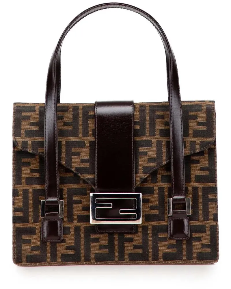 Fendi Crossbody Bags Zucca Canvas Handbag braun Braun