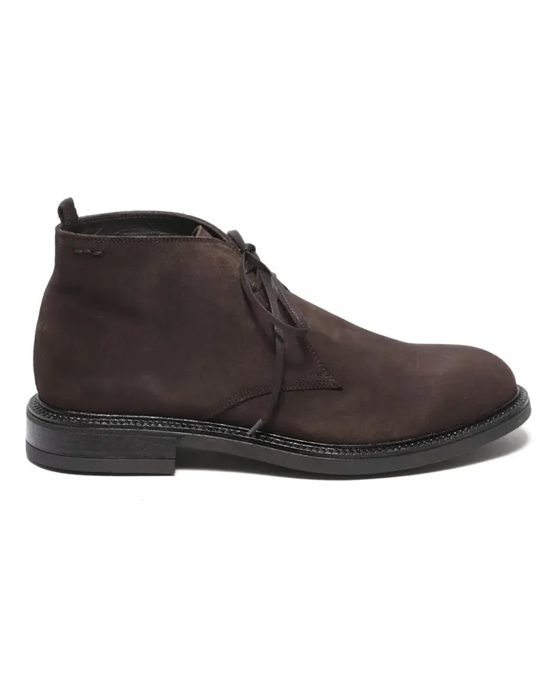 Alexander Hotto Stiefel Ankle Boot In Raven Ebony Suede braun Braun
