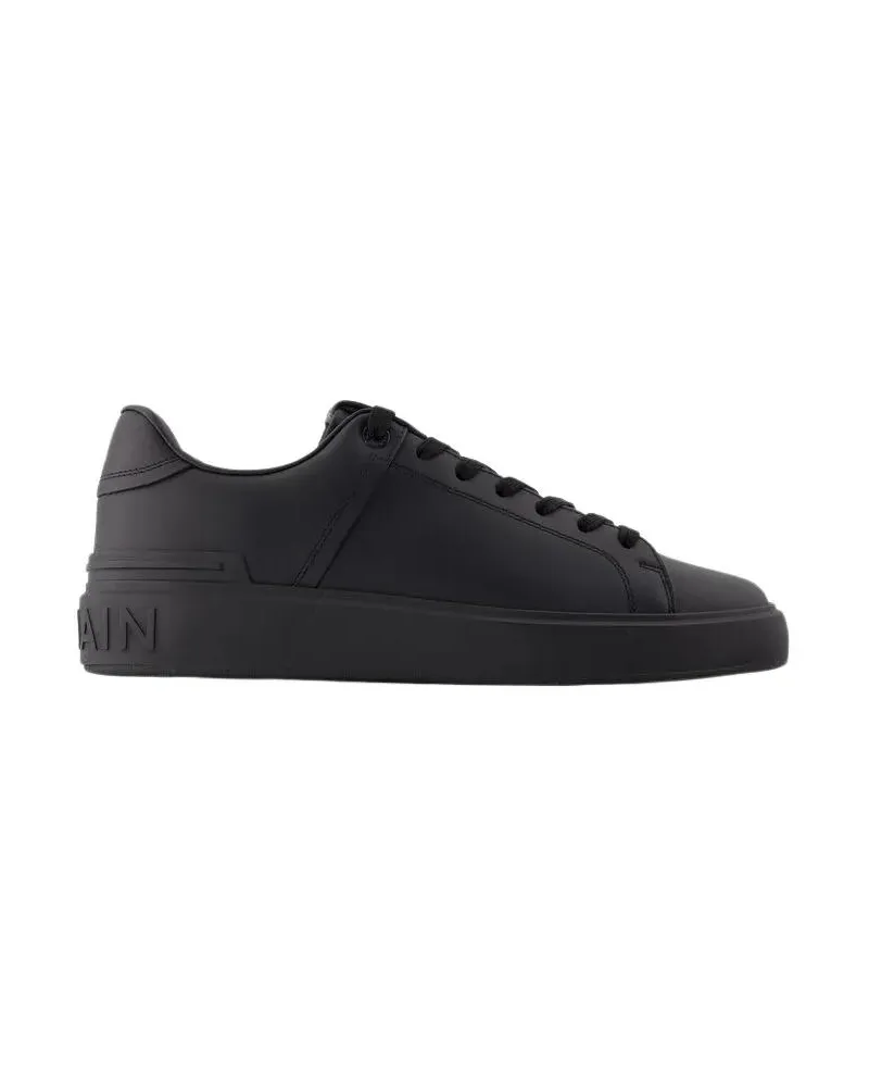 Balmain Sneakers B-Court Sneakers - Leather - Black Schwarz