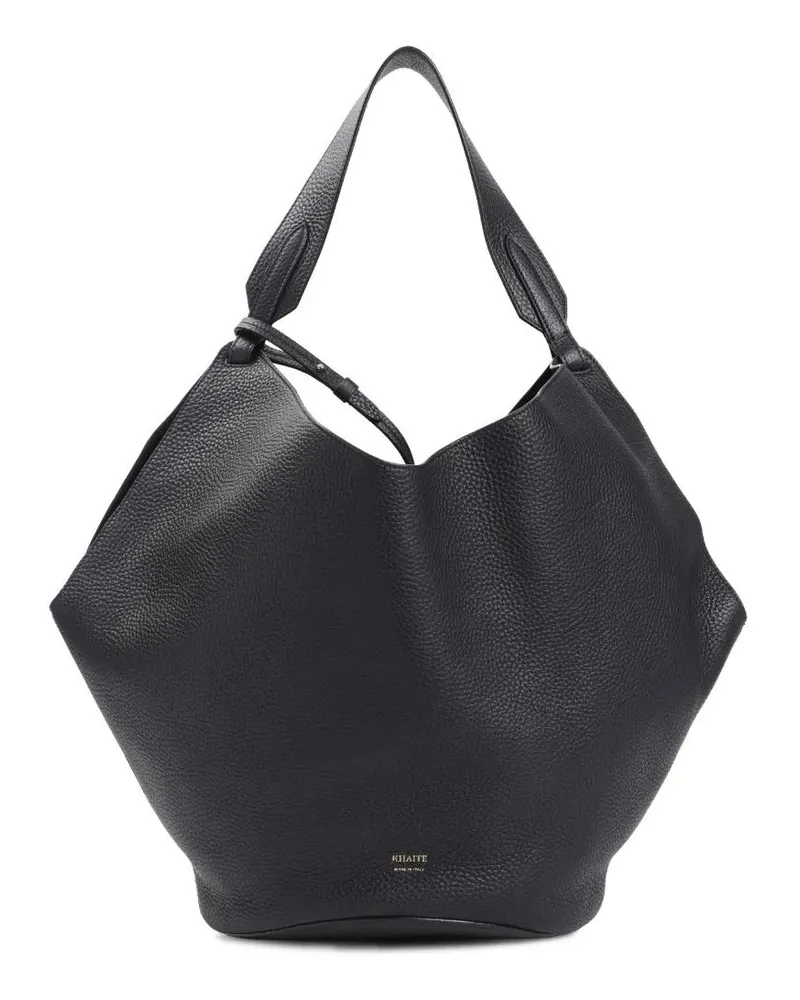 KHAITE Shopper Lotus Medium Shoulder Bag Schwarz