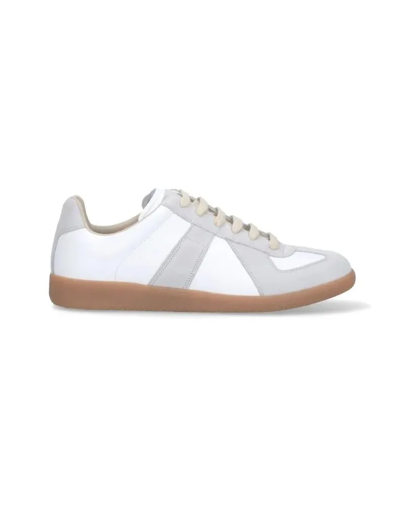 Maison Margiela Low-Top Sneaker Replica Sneakers "Numeric" Logo Patch weiß Weiß