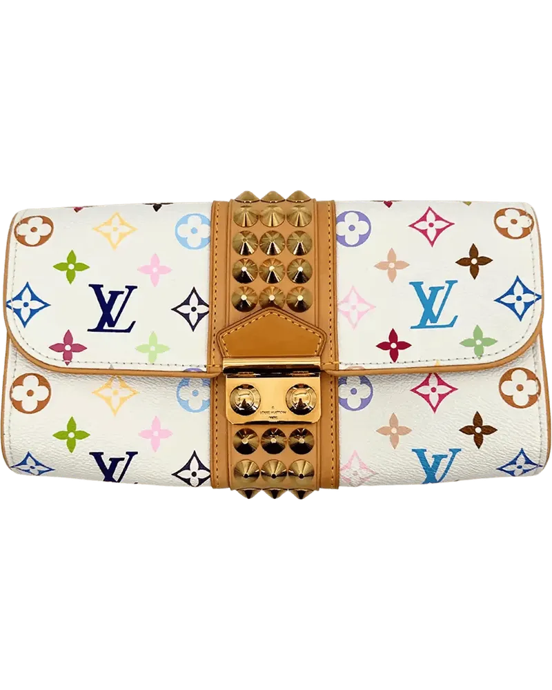 Louis Vuitton Clutches  Multicolor Monogram Courtney Clutch weiß Weiß