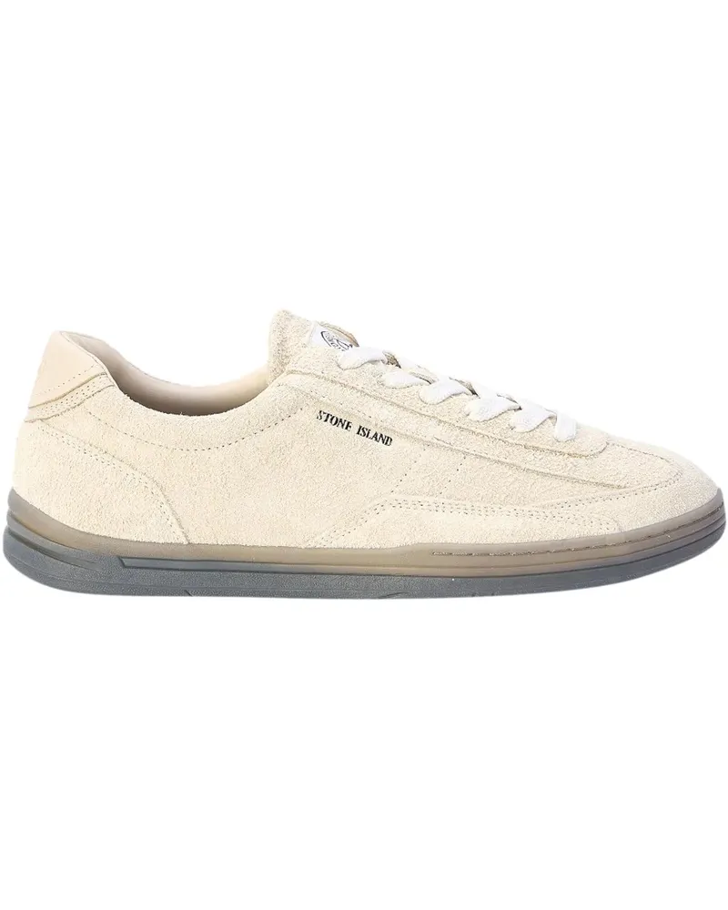 Stone Island Low-Top Sneaker Sneakers Cream weiß Weiß