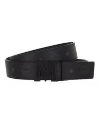 MCM Gürtel Claus Visetos Belt Matt Schwarz