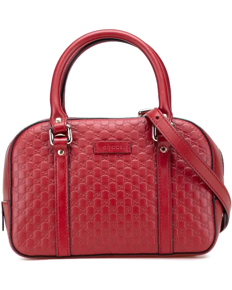Gucci Hobo Bags Small Microssima Bree Satchel rot Rot