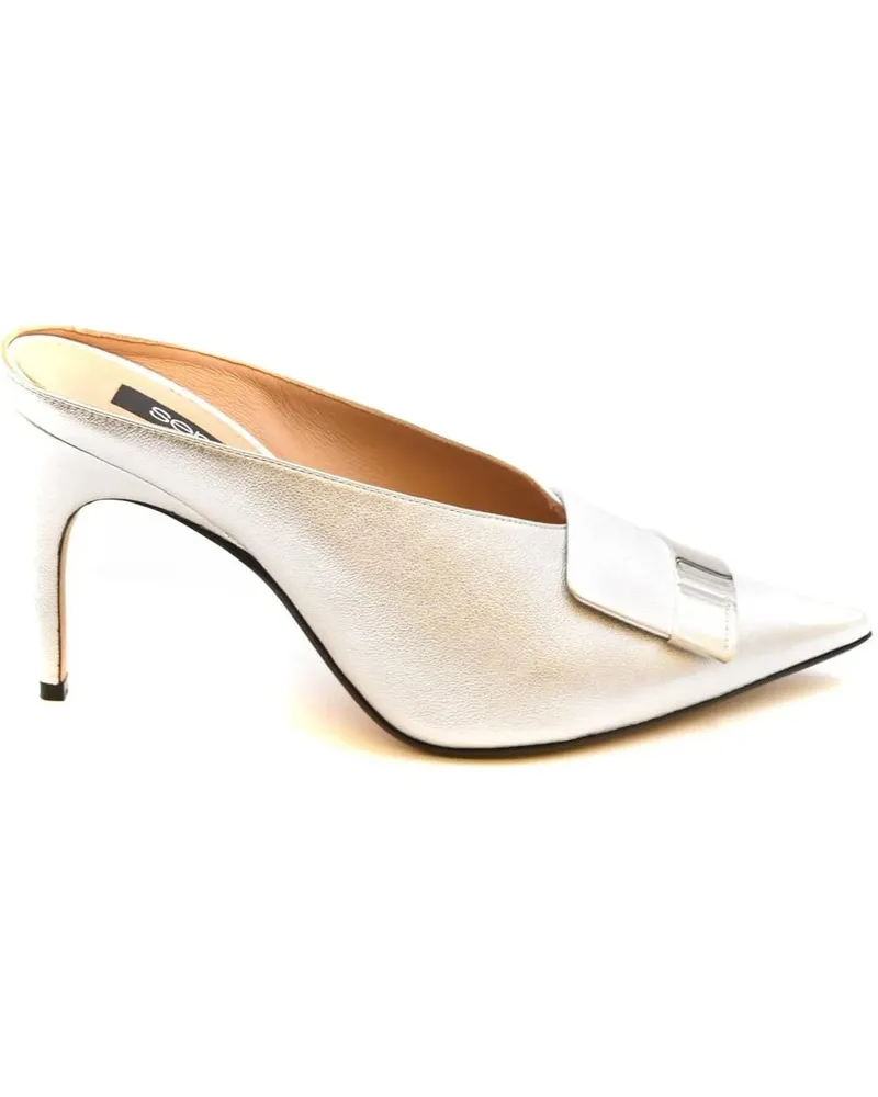 Sergio Rossi Hohe Schuhe Decollete Silver silberfarben 