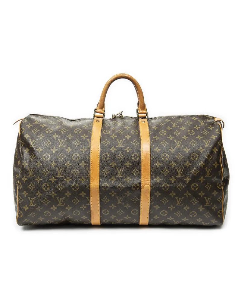 Louis Vuitton Crossbody Bags Keepall 55 braun Braun