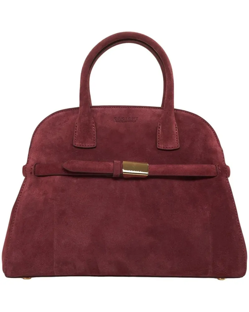 Orciani Crossbody Bags Suede handbag rot Rot