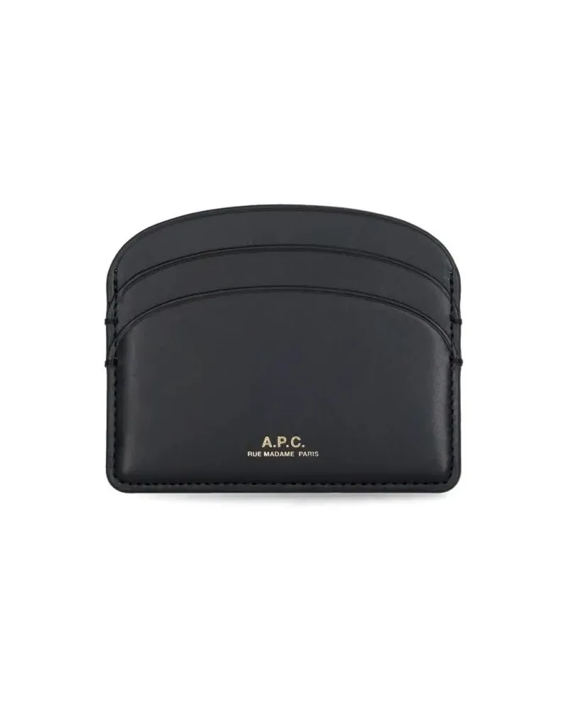 A.P.C. Portemonnaie Demi Lune Cardholder schwarz Schwarz