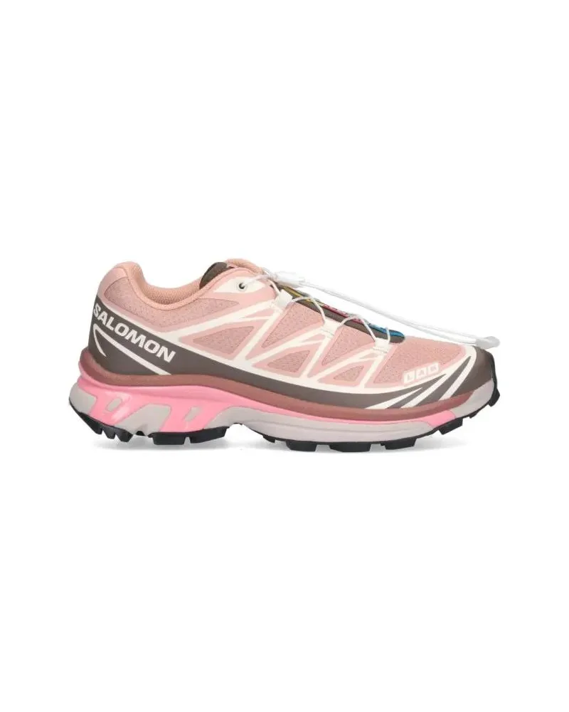 Salomon Low-Top Sneaker Breathable Mesh Sneakers With Quicklace™ Closure pink Rosa