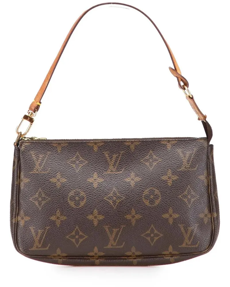 Louis Vuitton Hobo Bags Monogram Pochette Accessoires braun Braun