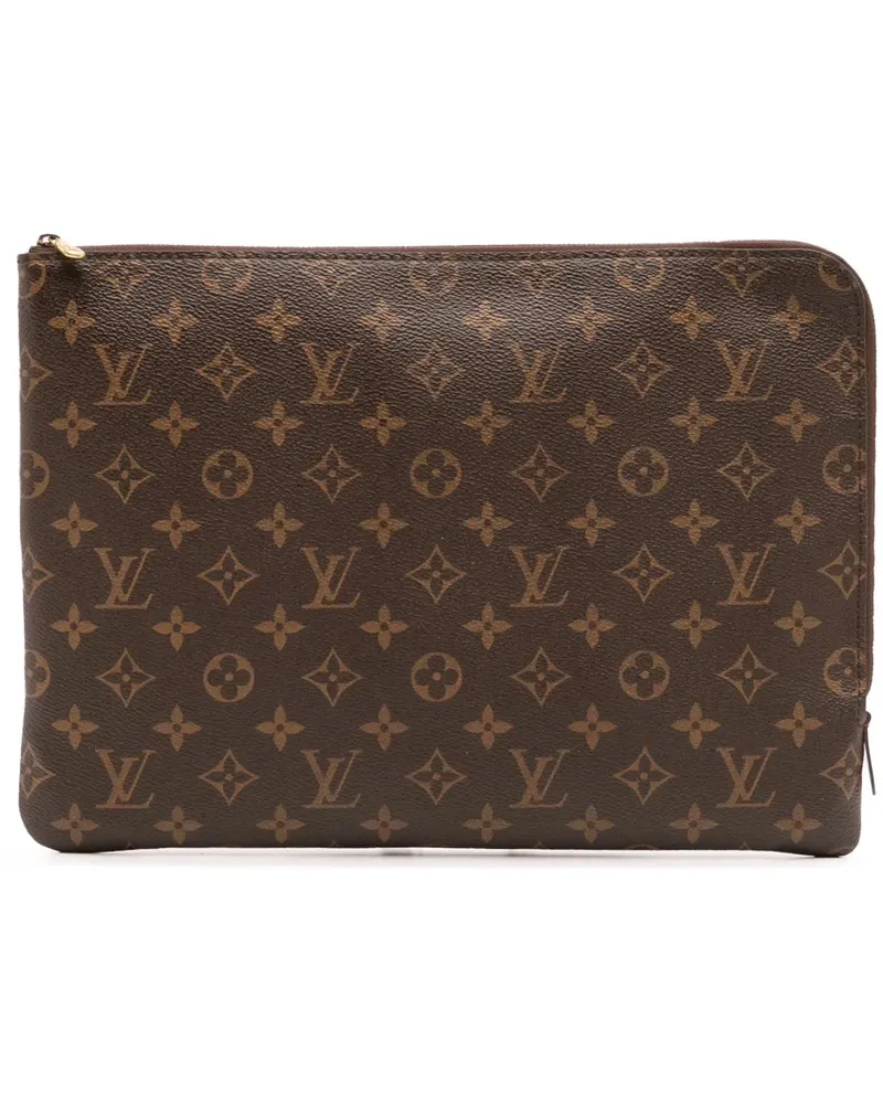 Louis Vuitton Clutches Monogram Etui Voyage MM braun Braun