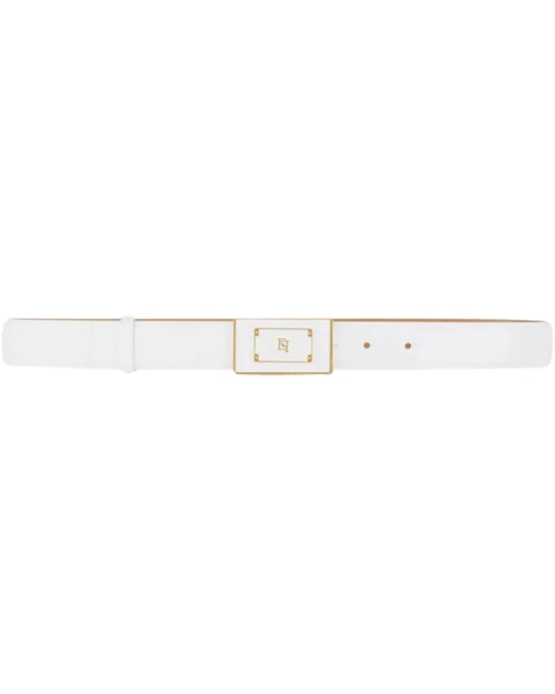 Elisabetta Franchi Gürtel Belts Ivory weiß Weiß