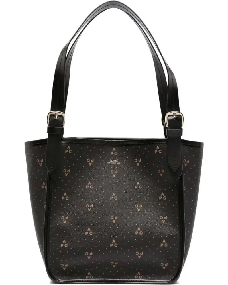 A.P.C. Shopper & Totes Cabas Poppy Small Tote Bag schwarz Schwarz
