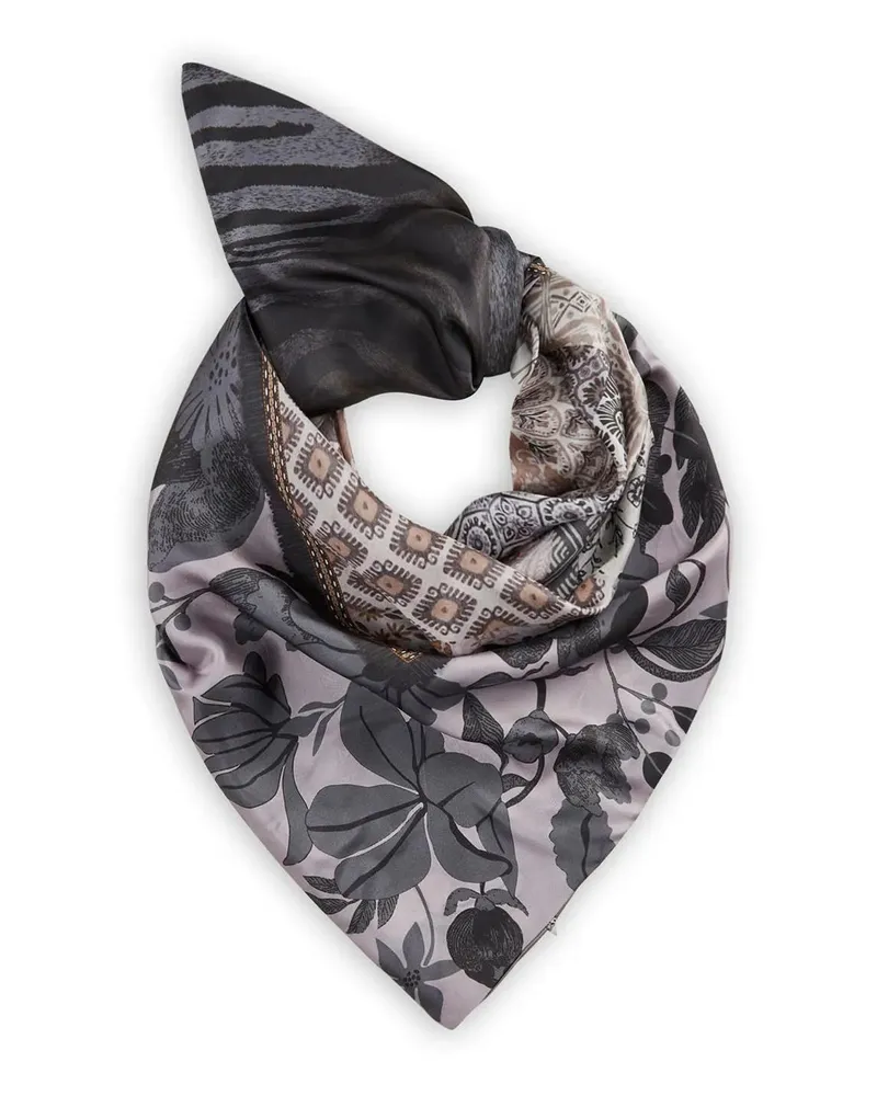 Codello Tücher & Schals Dreieckstuch aus Seide grau Grau