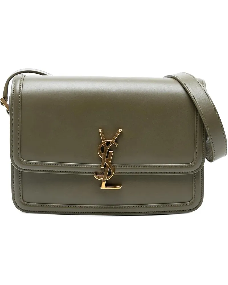 Saint Laurent Hobo Bags Medium Leather Solferino Satchel In Box grün Grün