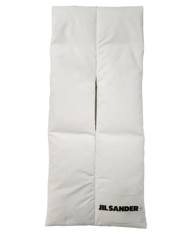 Jil Sander Tücher & Schals Padded Scarf With Design And Quilted Texture weiß Weiß