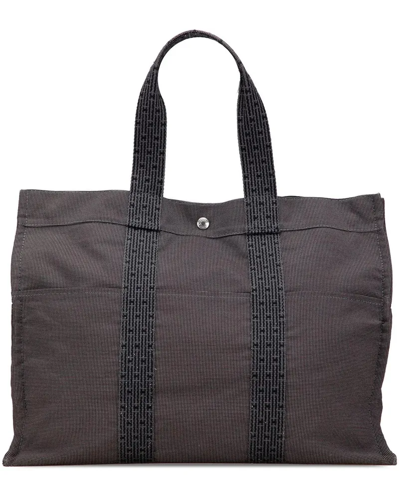 Hermès Shopper Canvas Herline GM grau Grau