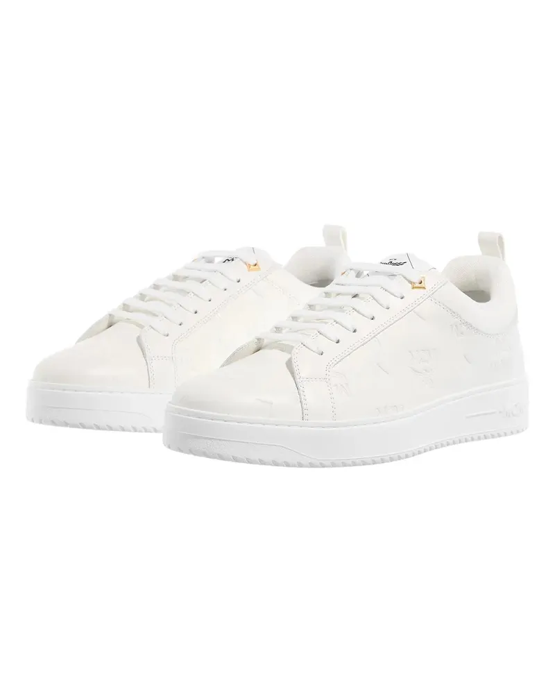 MCM Low-Top Sneaker W Neo Drby Eb Mn Lthr Lt Wg weiß Weiß