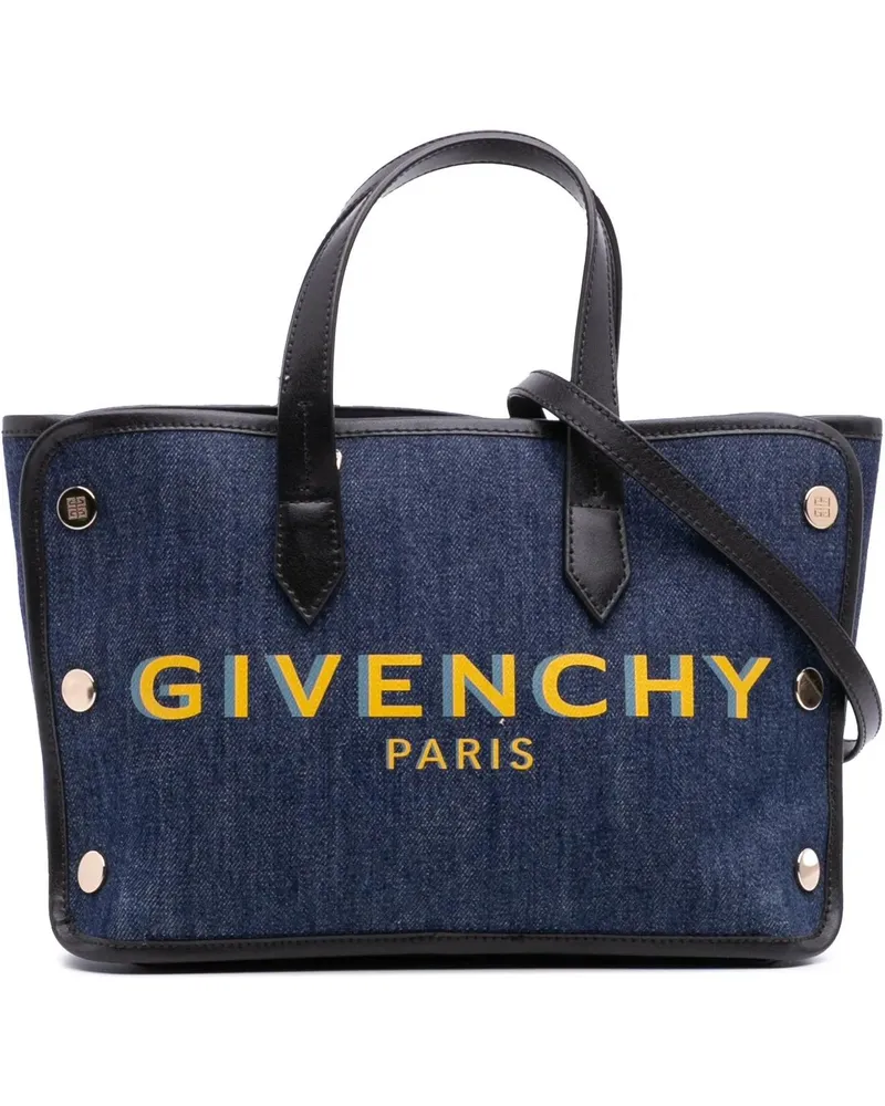 Givenchy Hobo Bags Mini Denim Bond Shopper Tote blau Blau