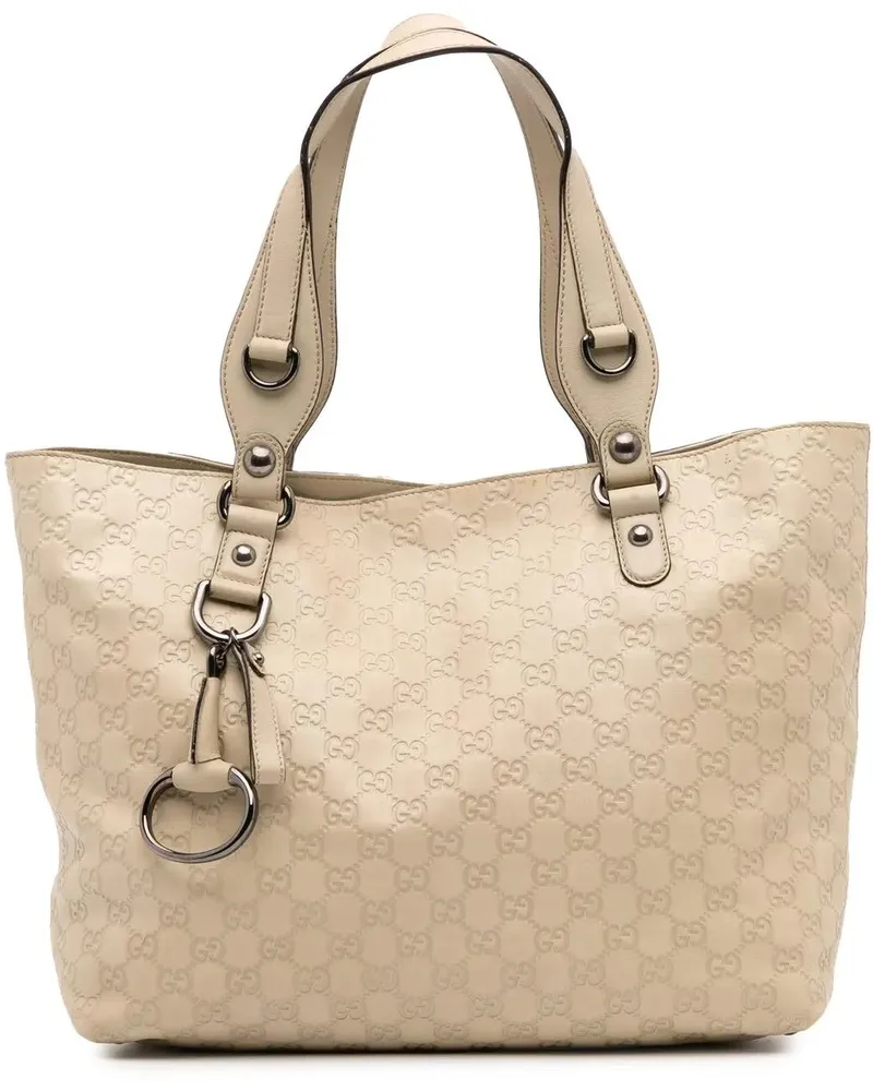 Gucci Shopper ssima Icon Bit Tote braun Braun