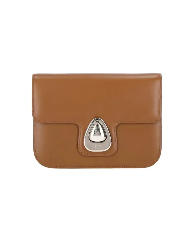 A.P.C. Hobo Bags Small "Astra" Shoulder Bag – Light Brown braun Braun