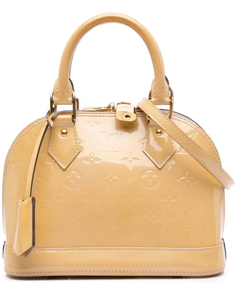 Louis Vuitton Hobo Bags Monogram Vernis Alma BB braun Braun
