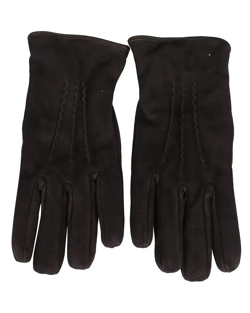 LARDINI Handschuhe Suede/Cashmere Blend Gloves braun Braun