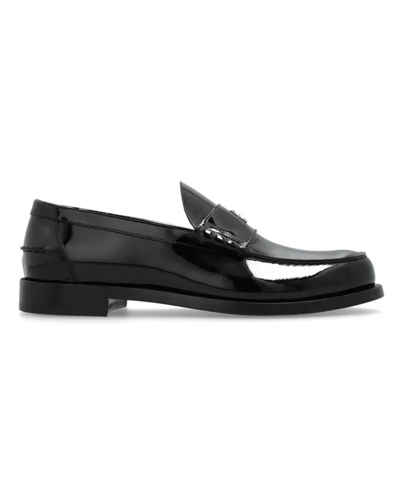 Ferragamo Loafer Polished Black Calf Leather Ferragamo Loafers schwarz Schwarz