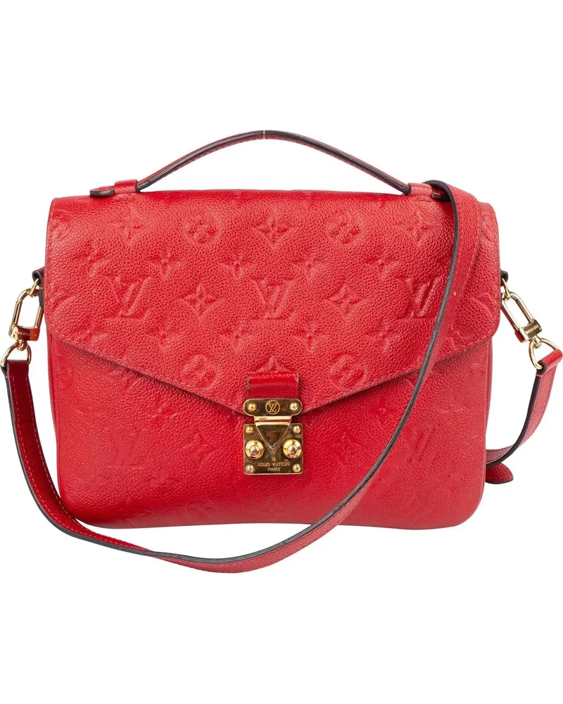 Louis Vuitton Crossbody Bags  Rouge Empreinte Leather Metis Handba rot Rot