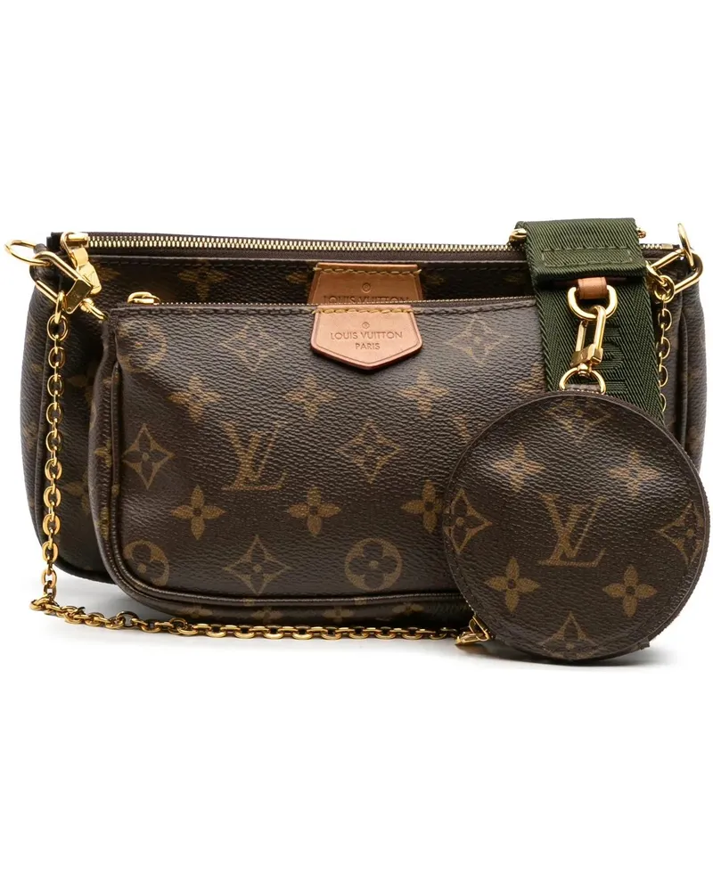 Louis Vuitton Hobo Bags Monogram Multi Pochette Accessoires braun Braun