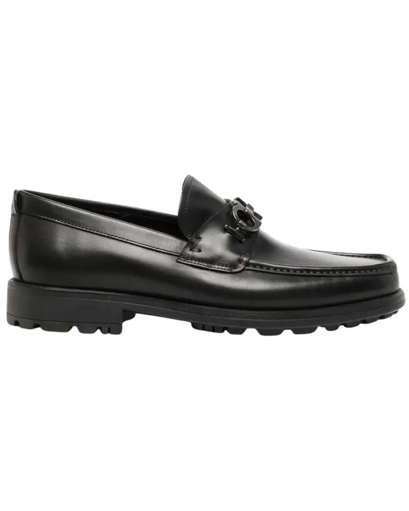 Ferragamo Loafer Classic Leather Moccasin schwarz Schwarz