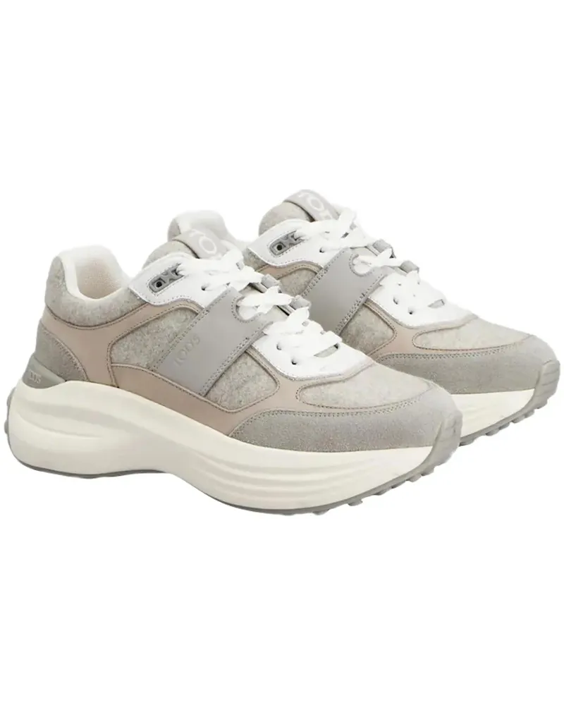 TOD'S Low-Top Sneaker Sneakers Grigio Medio Perla Bianco grau Grau