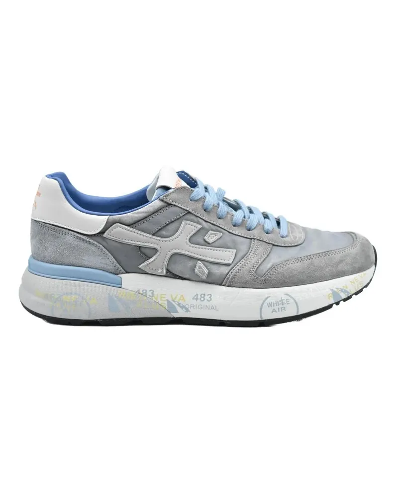 Premiata Low-Top Sneaker Low Sneakers In Grigio Azzurro grau Grau